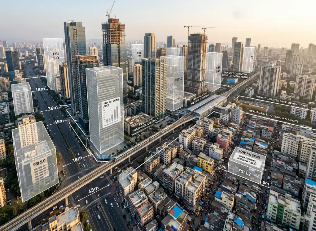 How Road Width Impacts Property Value in Mumbai (FSI Guide)