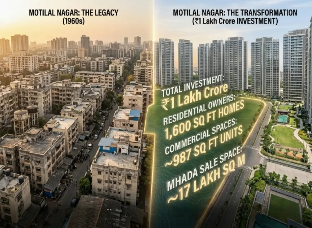 Mega Transformation: Mumbai’s Motilal Nagar Set for ₹1 Lakh Crore Facelift